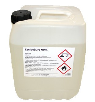 Essigsäure 60%, essig, Reiniger