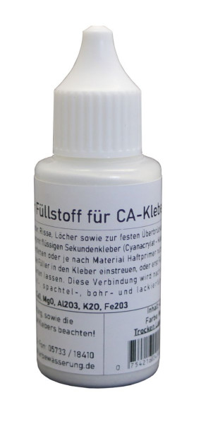 Füllstoff weiß Sekundenkleber Ca