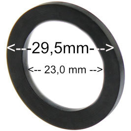 Flachdichtung 29x23x2 mm